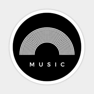 Music Retro Vinyl Record Magnet